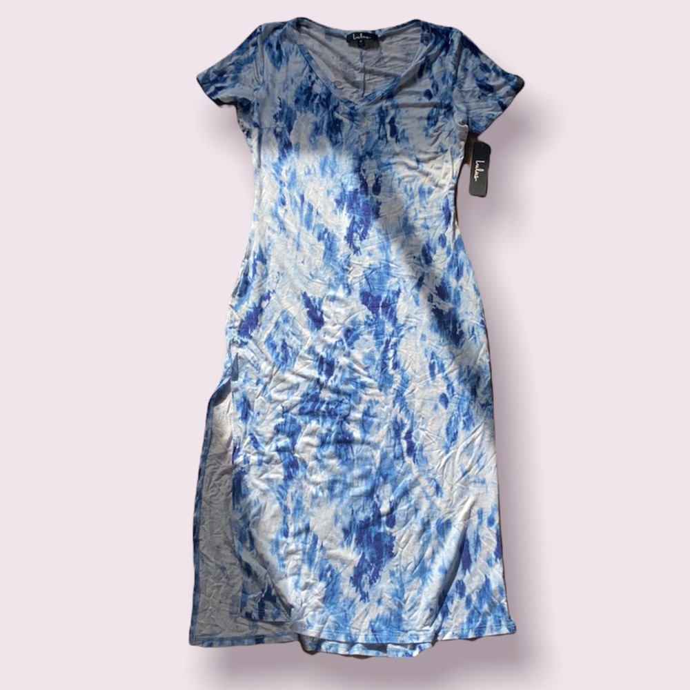 Lulu’s Tie dye Dress in Blue
